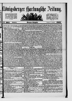 Königsberger Hartungsche Zeitung on Nov 11, 1877