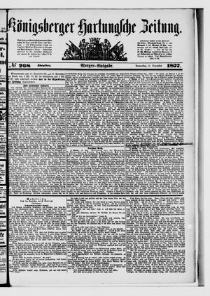 Königsberger Hartungsche Zeitung vom 15.11.1877