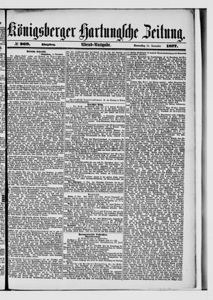 Königsberger Hartungsche Zeitung on Nov 15, 1877