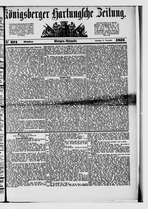 Königsberger Hartungsche Zeitung vom 18.11.1877