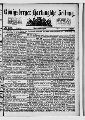 Königsberger Hartungsche Zeitung vom 21.11.1877