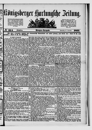 Königsberger Hartungsche Zeitung vom 22.11.1877