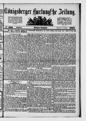 Königsberger Hartungsche Zeitung vom 24.11.1877
