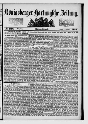 Königsberger Hartungsche Zeitung vom 27.11.1877
