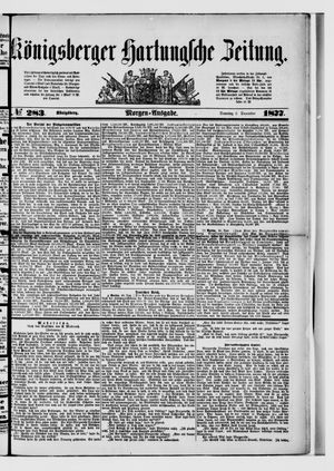 Königsberger Hartungsche Zeitung vom 02.12.1877