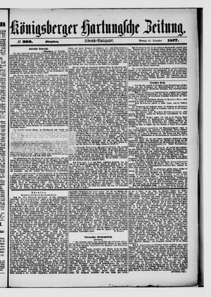 Königsberger Hartungsche Zeitung vom 10.12.1877