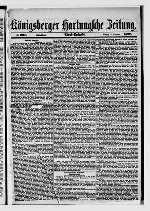 Königsberger Hartungsche Zeitung vom 11.12.1877