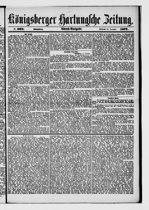 Königsberger Hartungsche Zeitung vom 12.12.1877