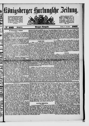 Königsberger Hartungsche Zeitung on Dec 14, 1877
