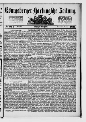 Königsberger Hartungsche Zeitung on Dec 15, 1877