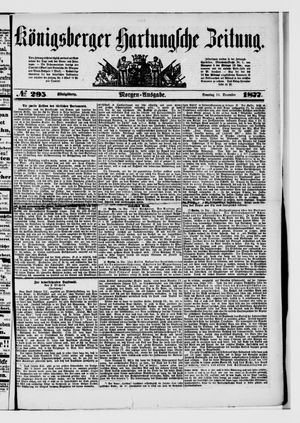 Königsberger Hartungsche Zeitung vom 16.12.1877