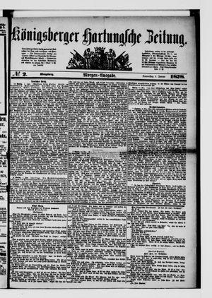 Königsberger Hartungsche Zeitung on Jan 3, 1878