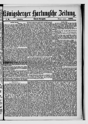 Königsberger Hartungsche Zeitung vom 07.01.1878