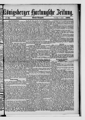 Königsberger Hartungsche Zeitung on Jan 17, 1878