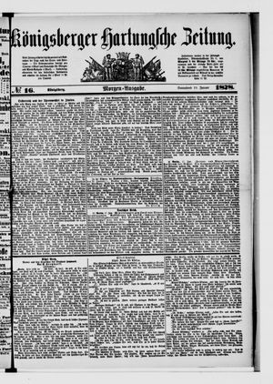 Königsberger Hartungsche Zeitung vom 19.01.1878