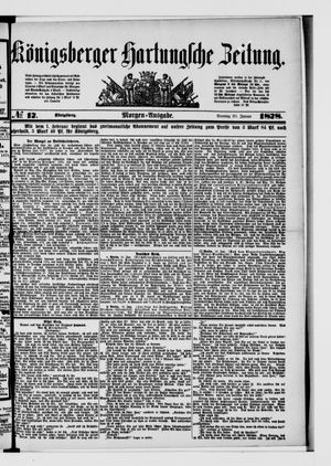 Königsberger Hartungsche Zeitung on Jan 20, 1878