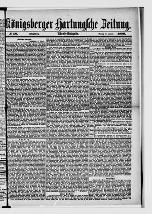 Königsberger Hartungsche Zeitung vom 21.01.1878