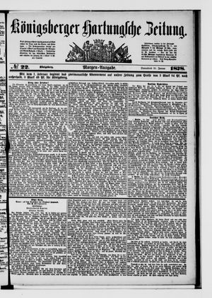 Königsberger Hartungsche Zeitung vom 26.01.1878