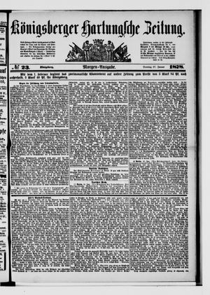Königsberger Hartungsche Zeitung vom 27.01.1878