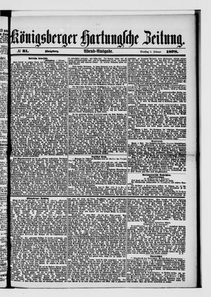 Königsberger Hartungsche Zeitung vom 05.02.1878