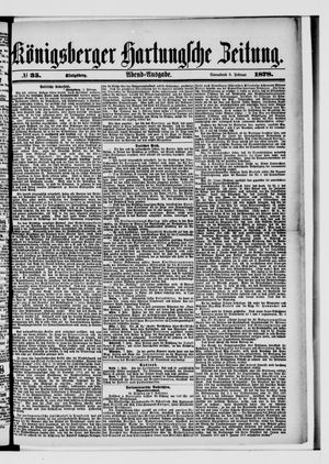 Königsberger Hartungsche Zeitung on Feb 9, 1878