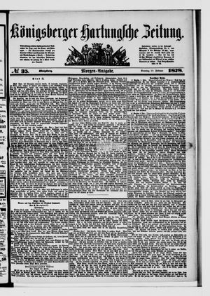 Königsberger Hartungsche Zeitung vom 10.02.1878