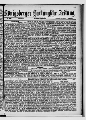 Königsberger Hartungsche Zeitung on Feb 14, 1878
