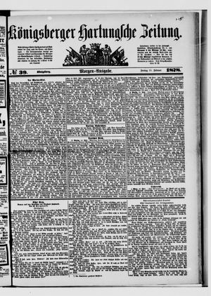 Königsberger Hartungsche Zeitung on Feb 15, 1878