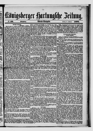 Königsberger Hartungsche Zeitung on Feb 15, 1878