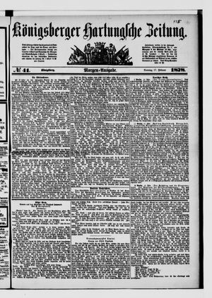 Königsberger Hartungsche Zeitung vom 17.02.1878