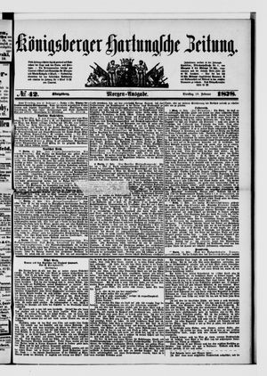 Königsberger Hartungsche Zeitung on Feb 19, 1878