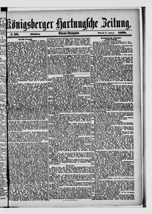 Königsberger Hartungsche Zeitung on Feb 27, 1878