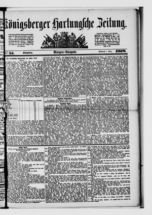 Königsberger Hartungsche Zeitung on Mar 6, 1878