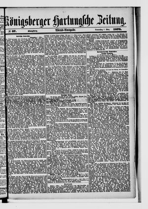 Königsberger Hartungsche Zeitung vom 07.03.1878