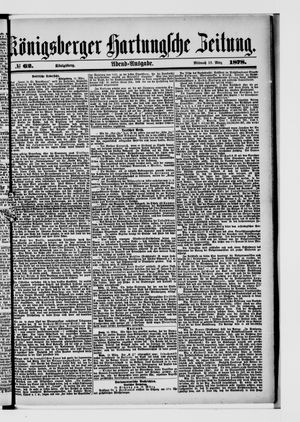 Königsberger Hartungsche Zeitung on Mar 13, 1878