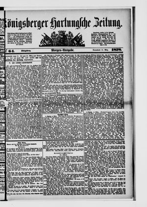 Königsberger Hartungsche Zeitung on Mar 16, 1878