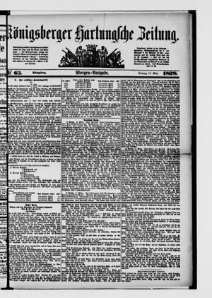 Königsberger Hartungsche Zeitung on Mar 17, 1878