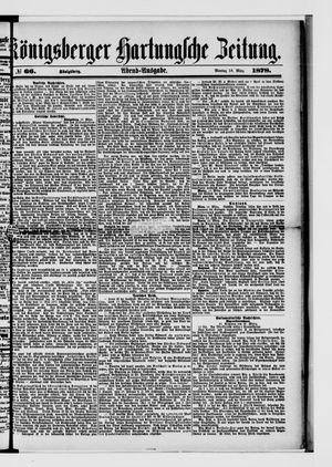 Königsberger Hartungsche Zeitung on Mar 18, 1878