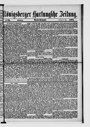 Königsberger Hartungsche Zeitung on Mar 26, 1878