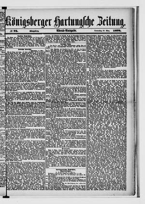 Königsberger Hartungsche Zeitung on Mar 28, 1878