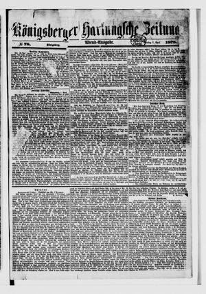 Königsberger Hartungsche Zeitung on Apr 1, 1878