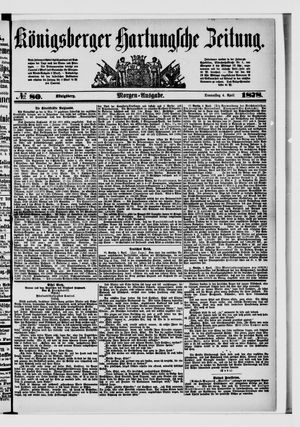 Königsberger Hartungsche Zeitung on Apr 4, 1878