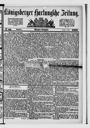 Königsberger Hartungsche Zeitung on Apr 5, 1878