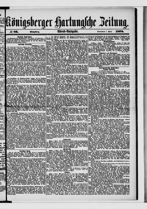 Königsberger Hartungsche Zeitung vom 06.04.1878