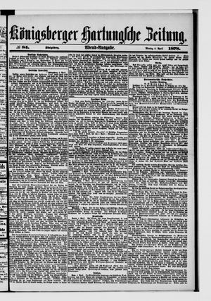 Königsberger Hartungsche Zeitung vom 08.04.1878