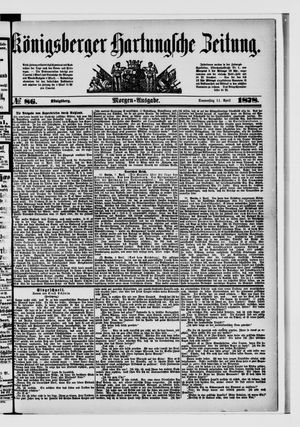 Königsberger Hartungsche Zeitung vom 11.04.1878