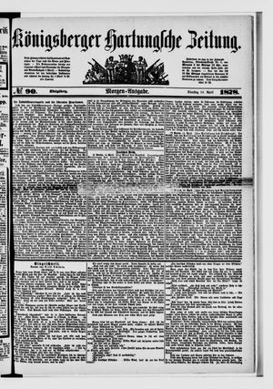 Königsberger Hartungsche Zeitung vom 16.04.1878