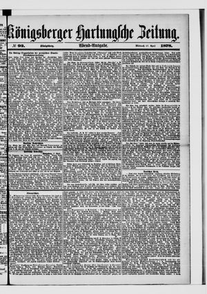 Königsberger Hartungsche Zeitung vom 17.04.1878