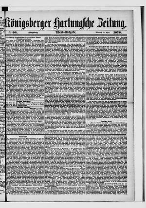 Königsberger Hartungsche Zeitung vom 17.04.1878