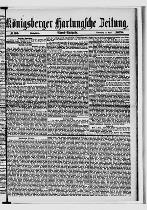 Königsberger Hartungsche Zeitung vom 18.04.1878